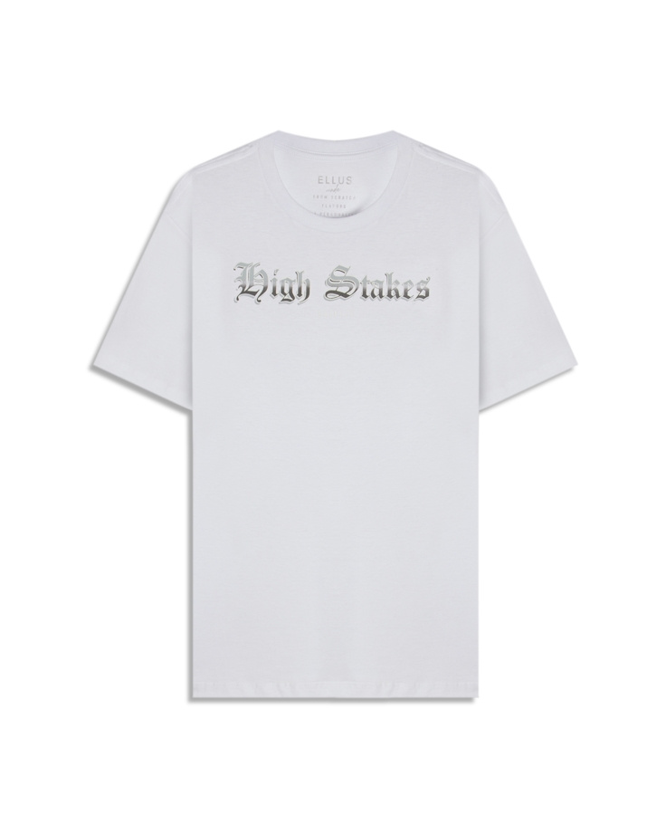 T-Shirt Cotton Fine High Stakes Branco