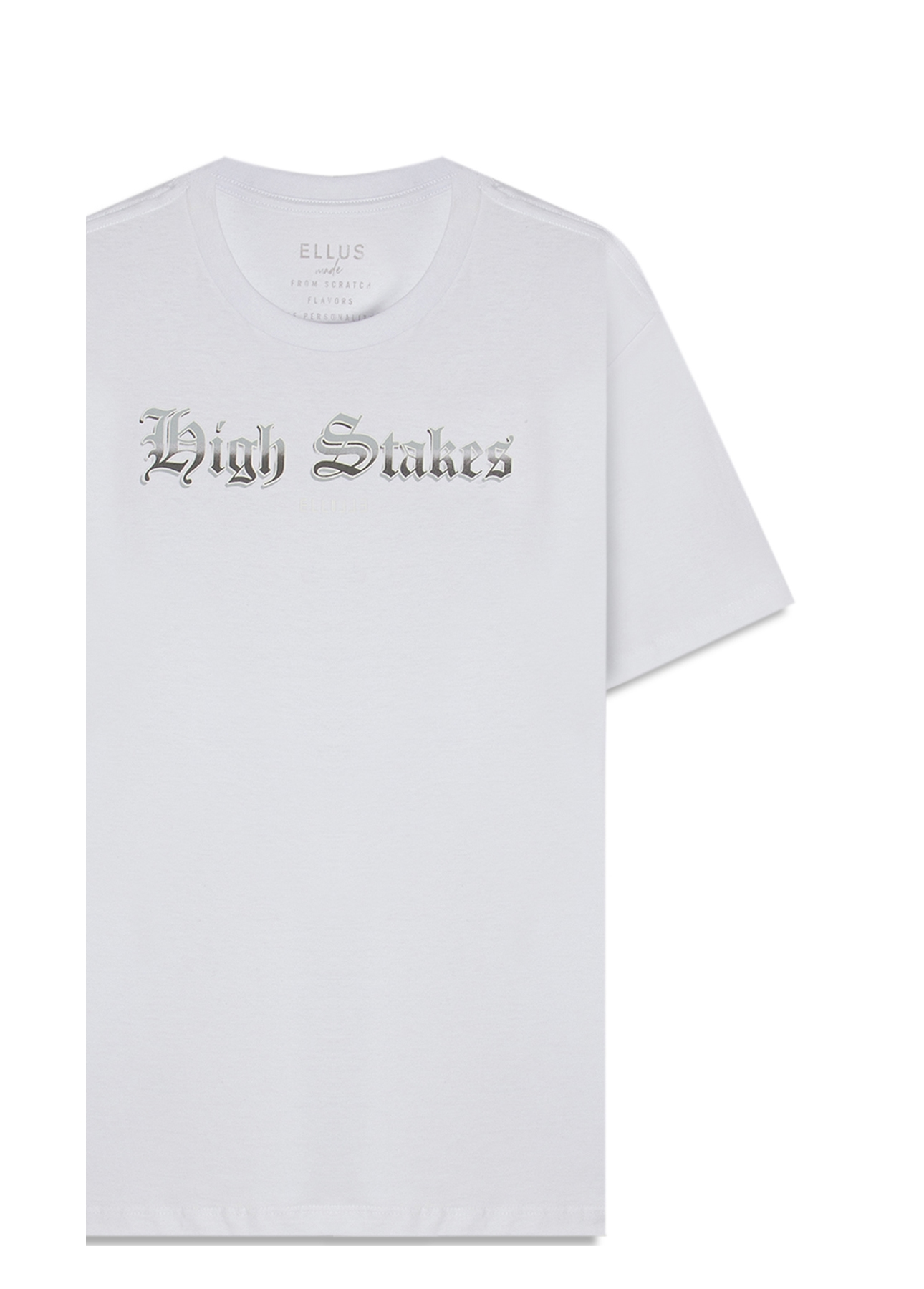 T-Shirt Cotton Fine High Stakes Branco