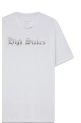 T-Shirt Cotton Fine High Stakes Branco