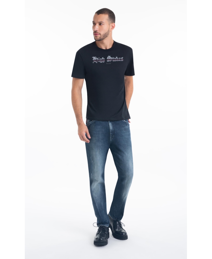 T-Shirt Cotton Fine High Stakes Preto