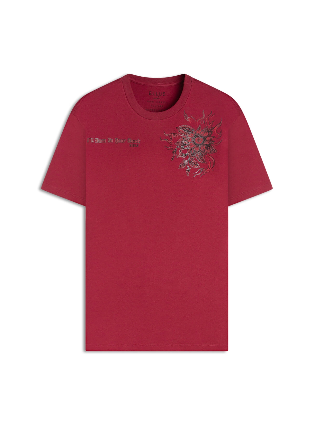 T-Shirt Cotton Fine Ill Burn Vinho