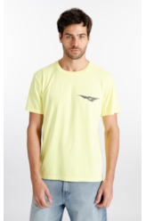 T-Shirt Cotton Fine In The Wind Amarelo Fluor