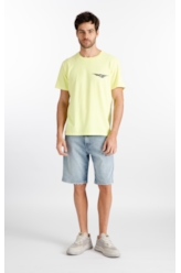 T-Shirt Cotton Fine In The Wind Amarelo Fluor