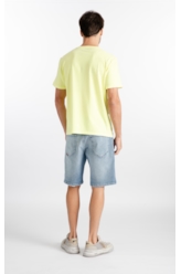 T-Shirt Cotton Fine In The Wind Amarelo Fluor