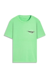 T-Shirt Cotton Fine In The Wind Verde Fluor