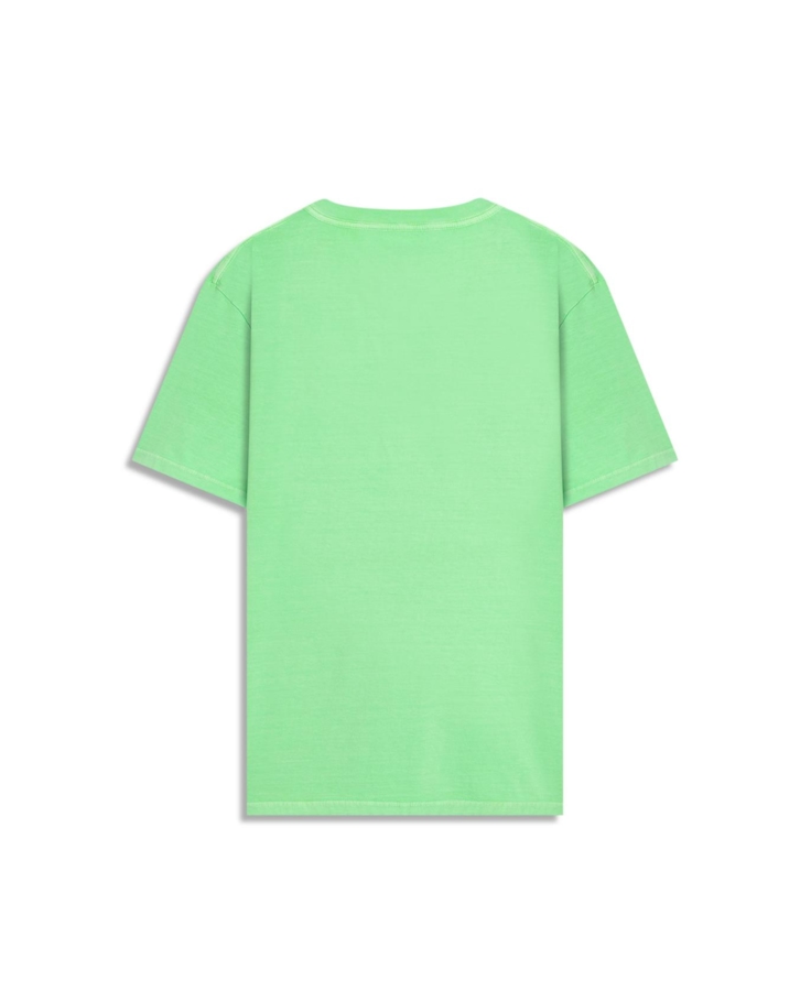 T-Shirt Cotton Fine In The Wind Verde Fluor