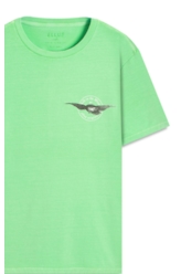 T-Shirt Cotton Fine In The Wind Verde Fluor