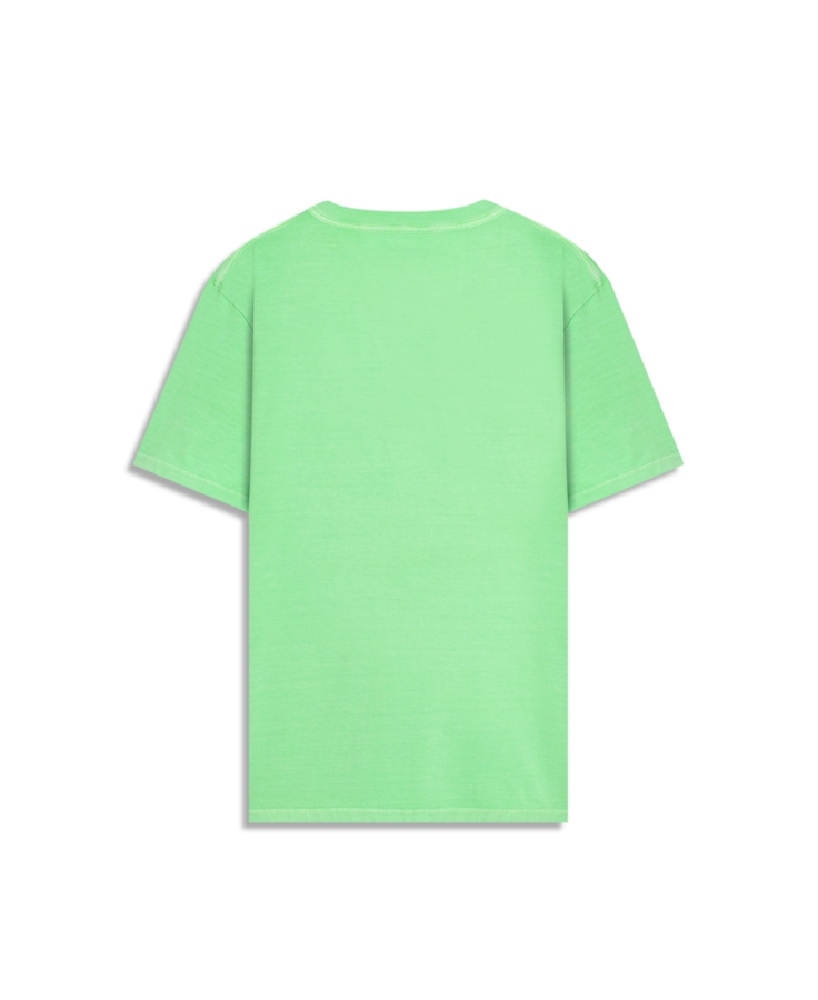T-Shirt Cotton Fine In The Wind Verde Fluor