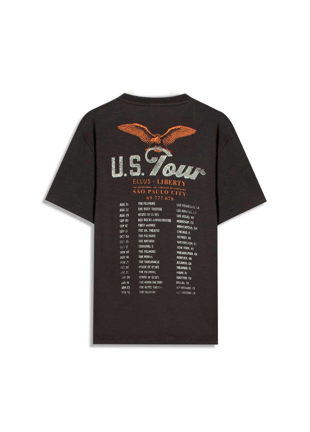 T-Shirt Cotton Fine Liberty Tour Plumbo