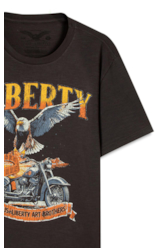 T-Shirt Cotton Fine Liberty Tour Plumbo