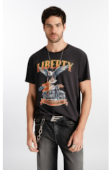 T-Shirt Cotton Fine Liberty Tour Plumbo