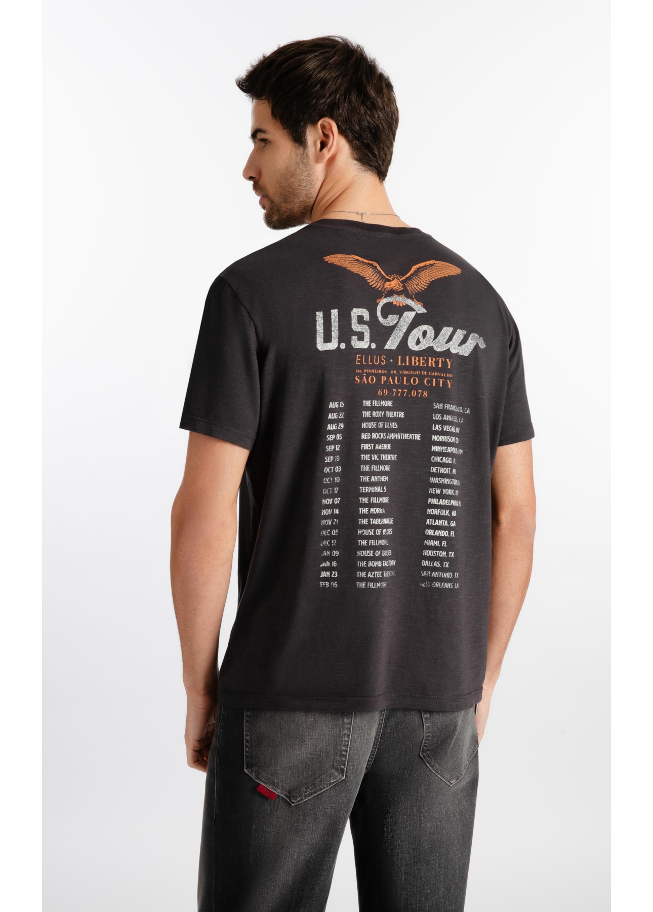 T-Shirt Cotton Fine Liberty Tour Plumbo