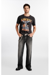 T-Shirt Cotton Fine Liberty Tour Plumbo