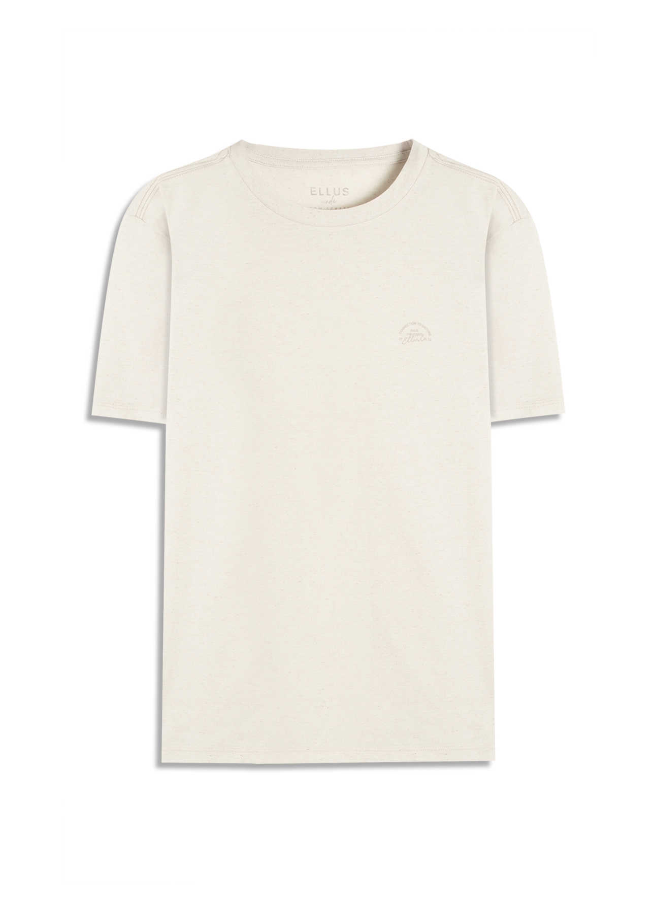 T-Shirt Cotton Fine Linen Ellus Classic Mc Gelo
