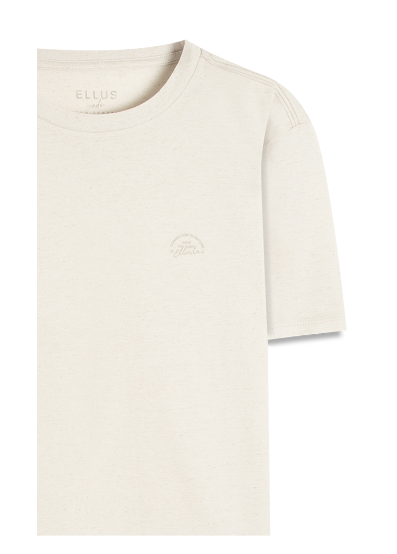 T-Shirt Cotton Fine Linen Ellus Classic Mc Gelo