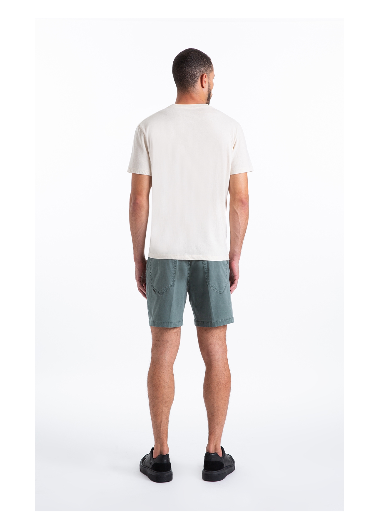 T-Shirt Cotton Fine Linen Ellus Classic Mc Natural