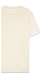 T-Shirt Cotton Fine Linen Ellus Classic Mc Natural