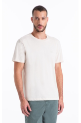 T-Shirt Cotton Fine Linen Ellus Classic Mc Natural