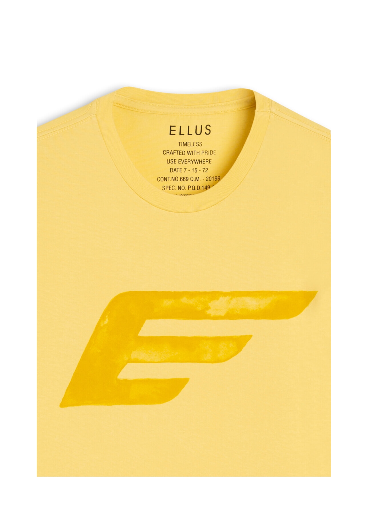 T-Shirt Cotton Fine Maxi Easa Amarelo Claro