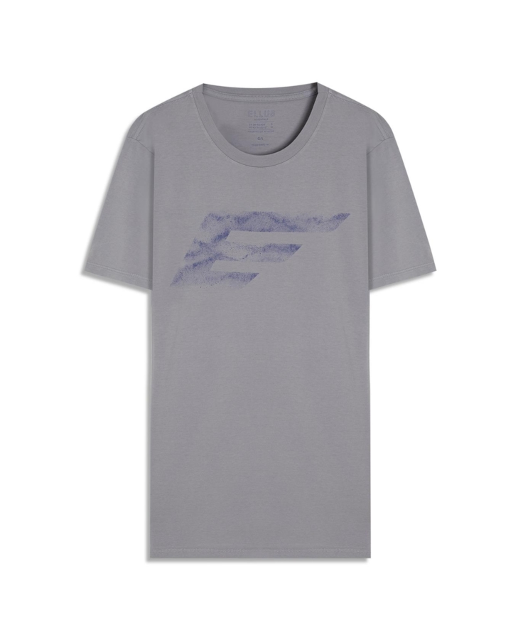 T-Shirt Cotton Fine Maxi Easa Blue Vintage