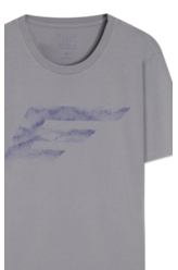 T-Shirt Cotton Fine Maxi Easa Blue Vintage