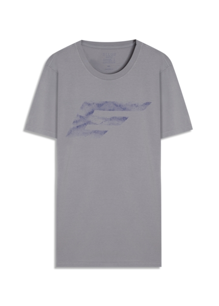 T-Shirt Cotton Fine Maxi Easa Blue Vintage