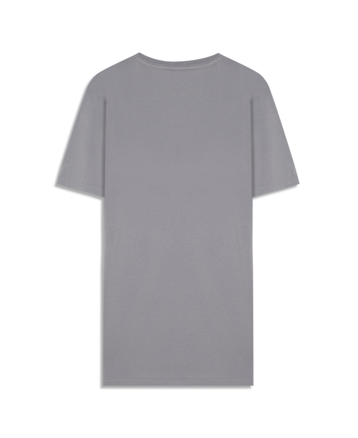 T-Shirt Cotton Fine Maxi Easa Blue Vintage