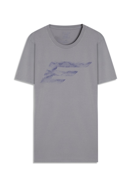T-Shirt Cotton Fine Maxi Easa Blue Vintage