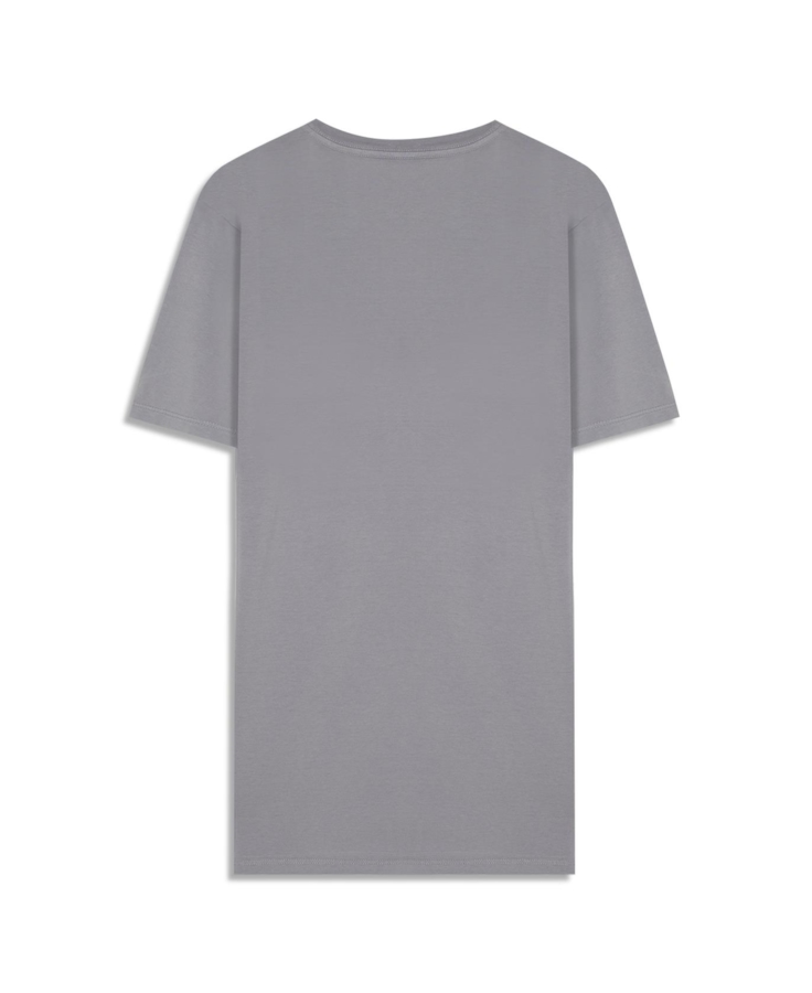 T-Shirt Cotton Fine Maxi Easa Blue Vintage