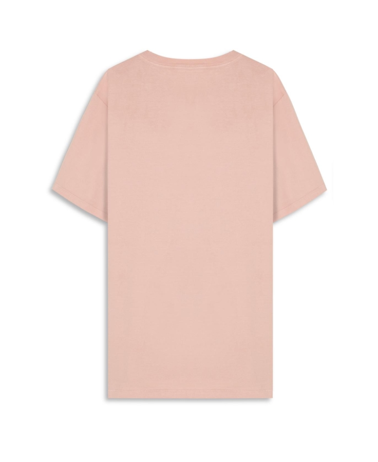 T-Shirt Cotton Fine Maxi Easa Blush