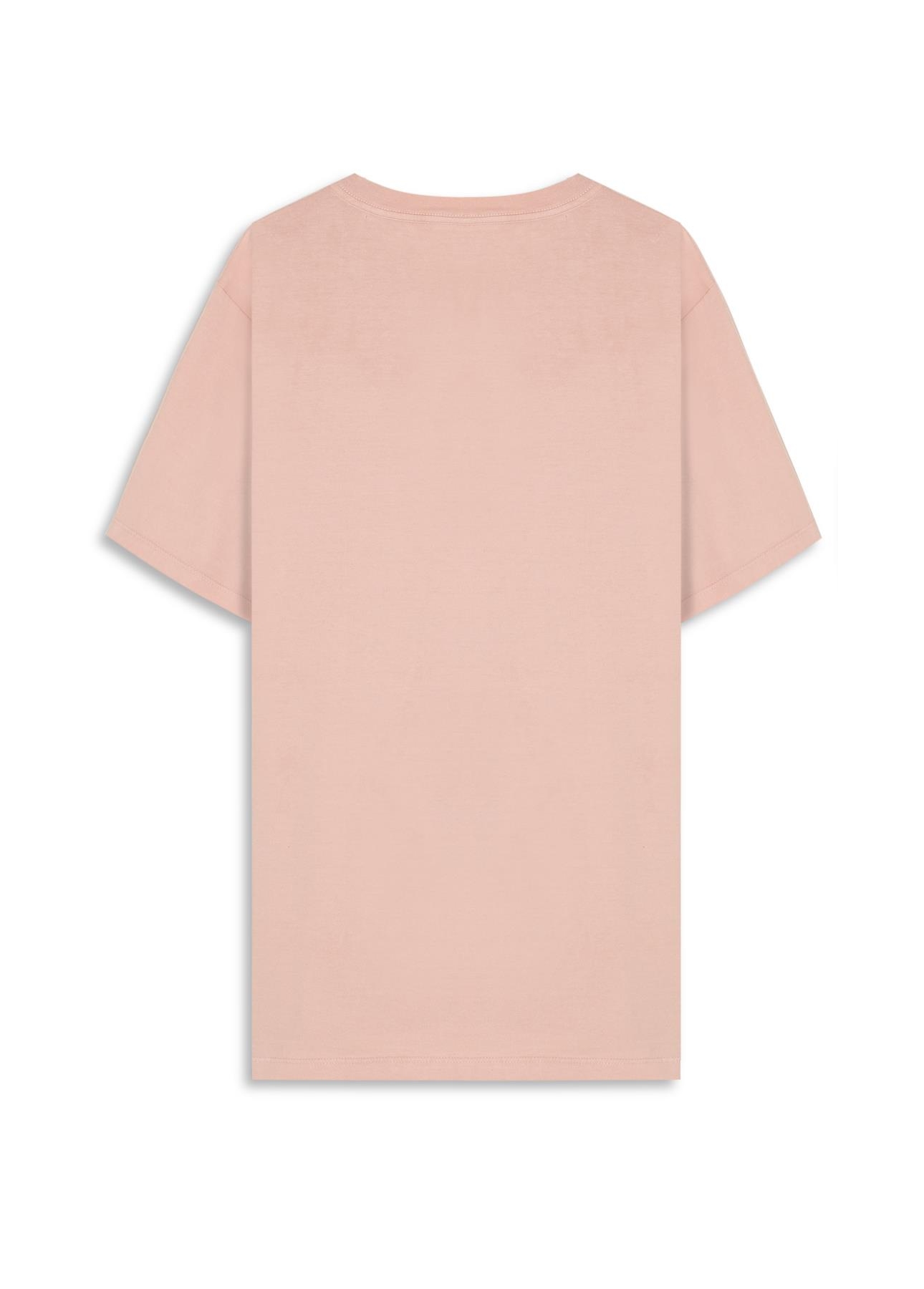 T-Shirt Cotton Fine Maxi Easa Blush
