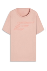T-Shirt Cotton Fine Maxi Easa Blush