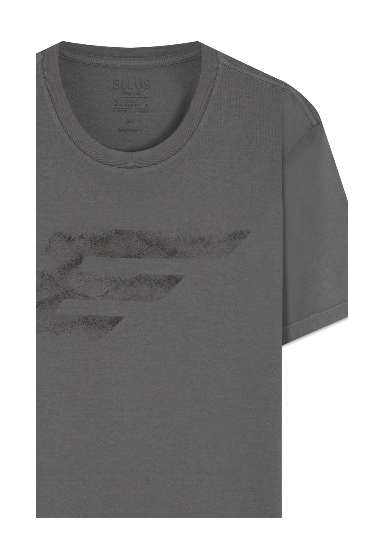 T-Shirt Cotton Fine Maxi Easa Cinza Claro