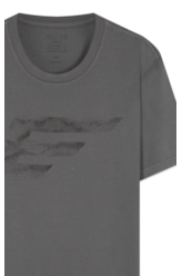 T-Shirt Cotton Fine Maxi Easa Cinza Claro