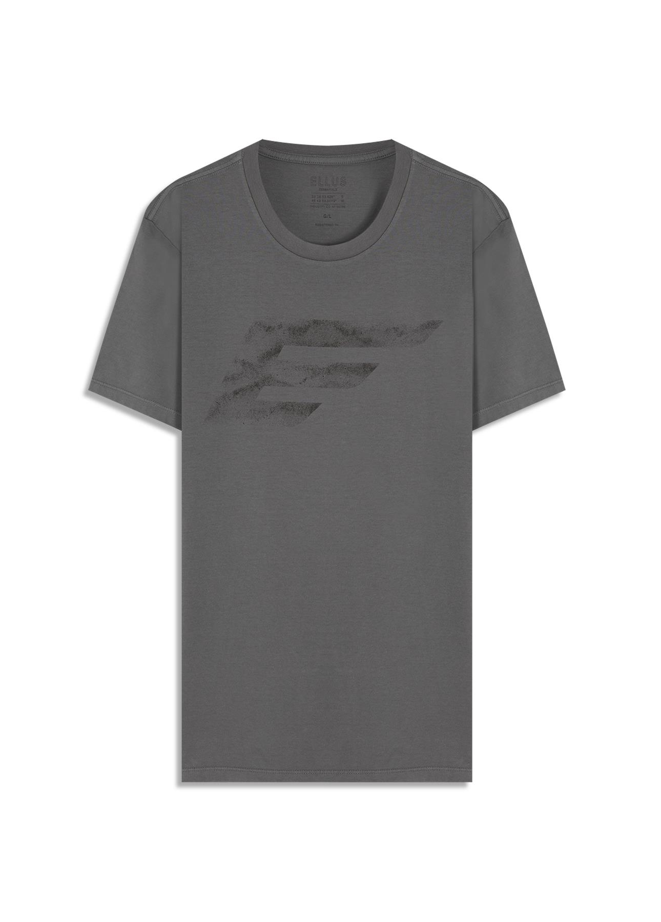 T-Shirt Cotton Fine Maxi Easa Cinza Claro