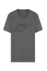 T-Shirt Cotton Fine Maxi Easa Cinza Claro