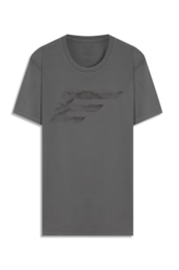T-Shirt Cotton Fine Maxi Easa Cinza Claro