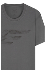 T-Shirt Cotton Fine Maxi Easa Cinza Claro