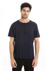 T-Shirt Cotton Fine Maxi Easa Dark Navy