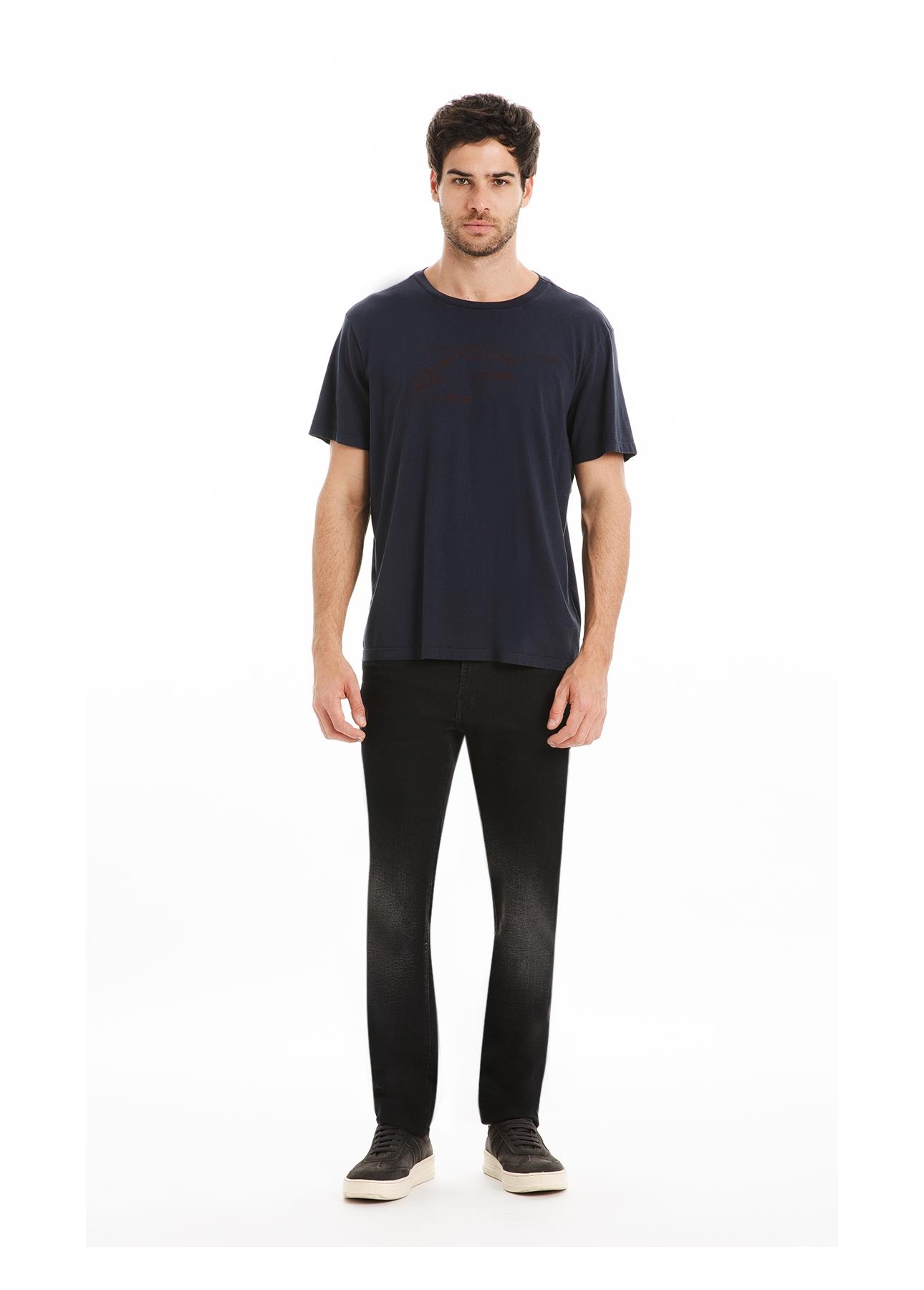 T-Shirt Cotton Fine Maxi Easa Dark Navy