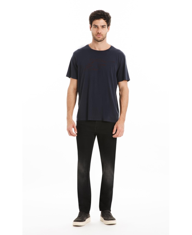 T-Shirt Cotton Fine Maxi Easa Dark Navy