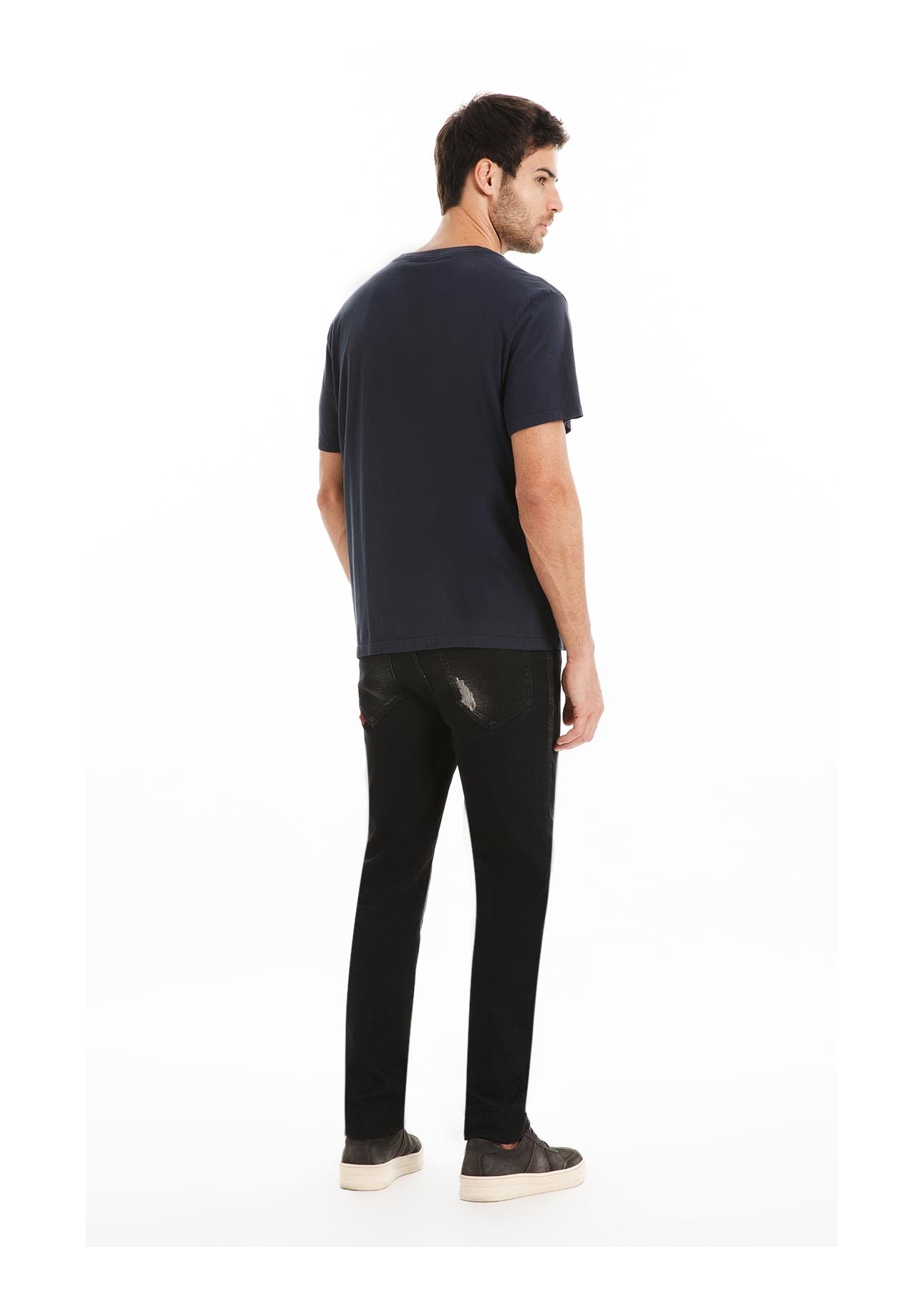 T-Shirt Cotton Fine Maxi Easa Dark Navy