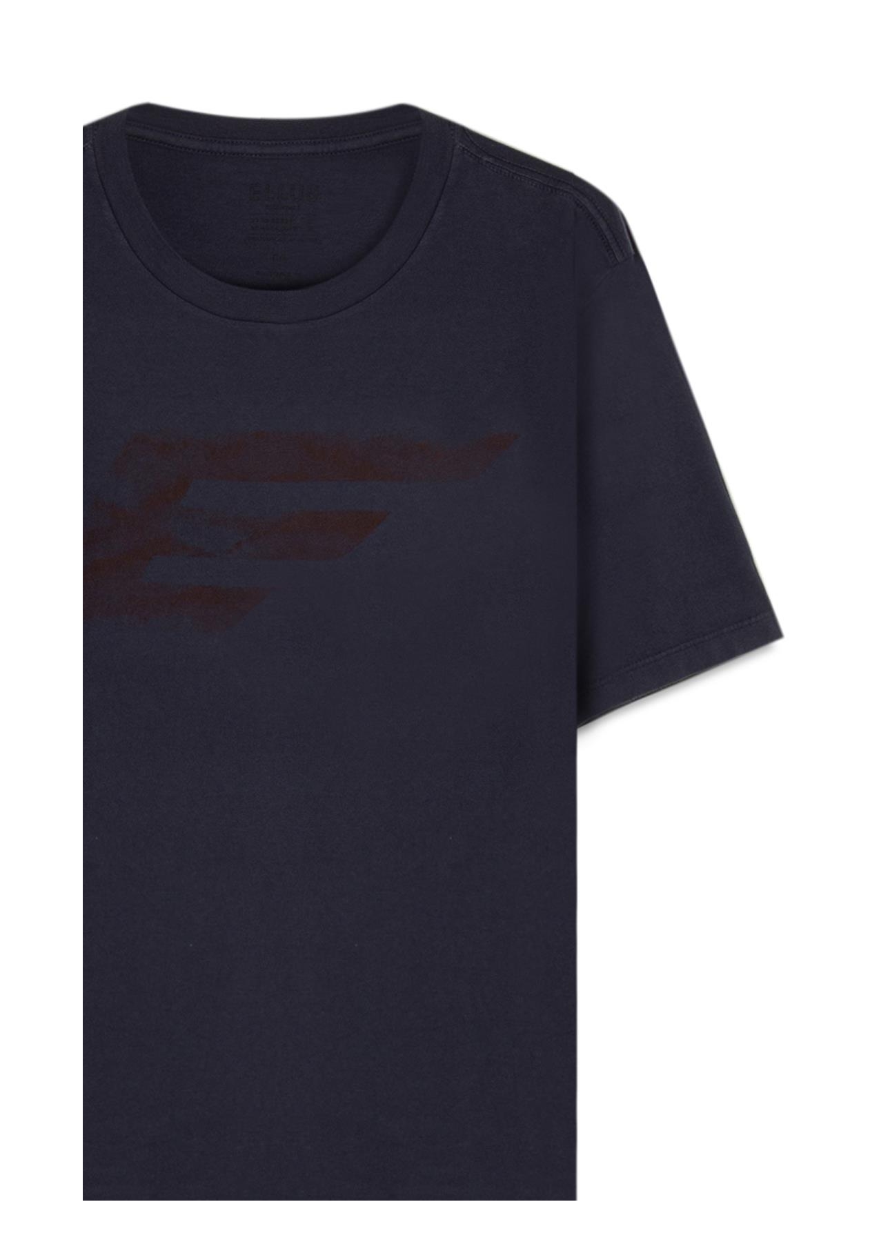 T-Shirt Cotton Fine Maxi Easa Dark Navy