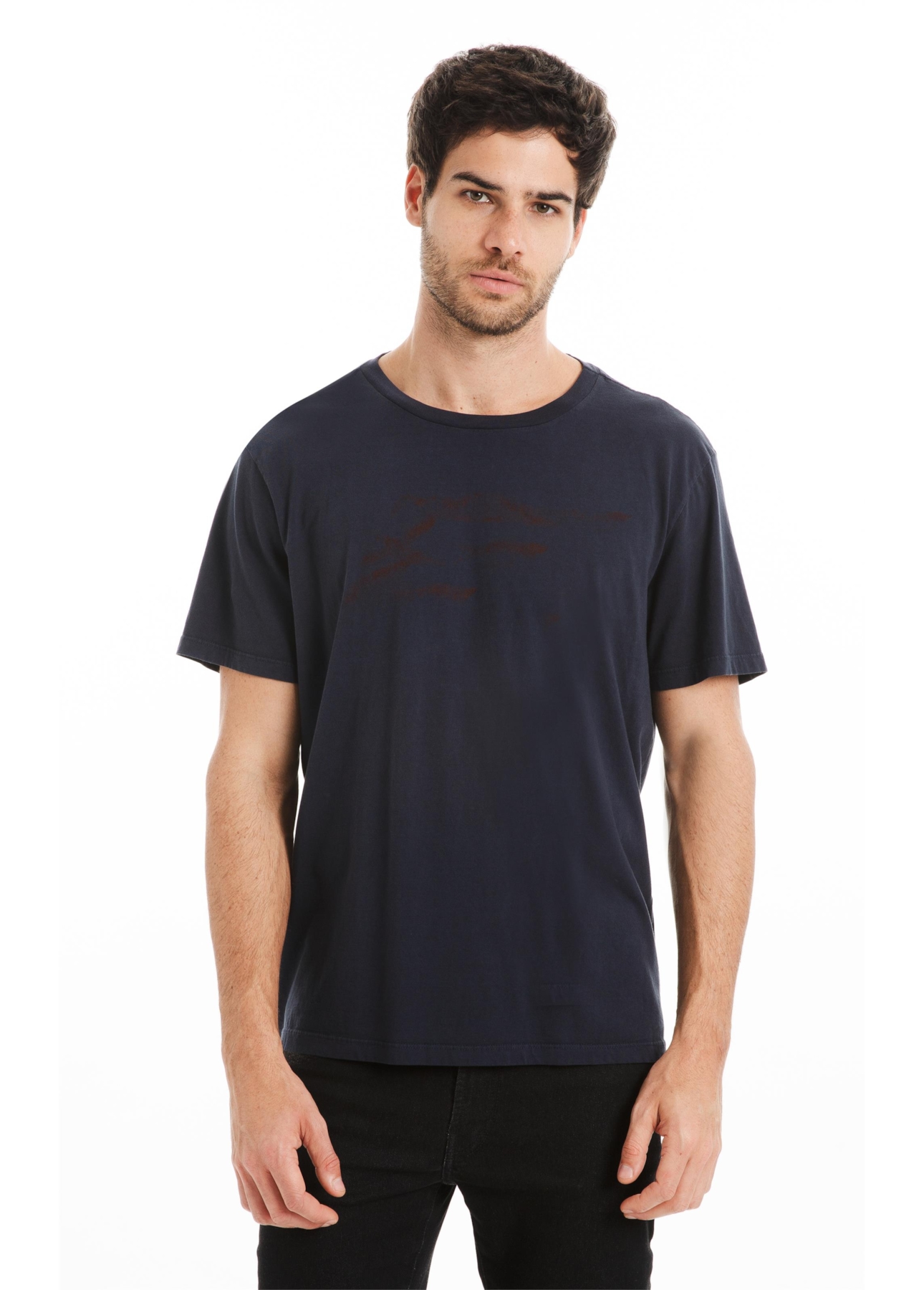 T-Shirt Cotton Fine Maxi Easa Dark Navy