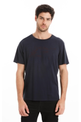 T-Shirt Cotton Fine Maxi Easa Dark Navy