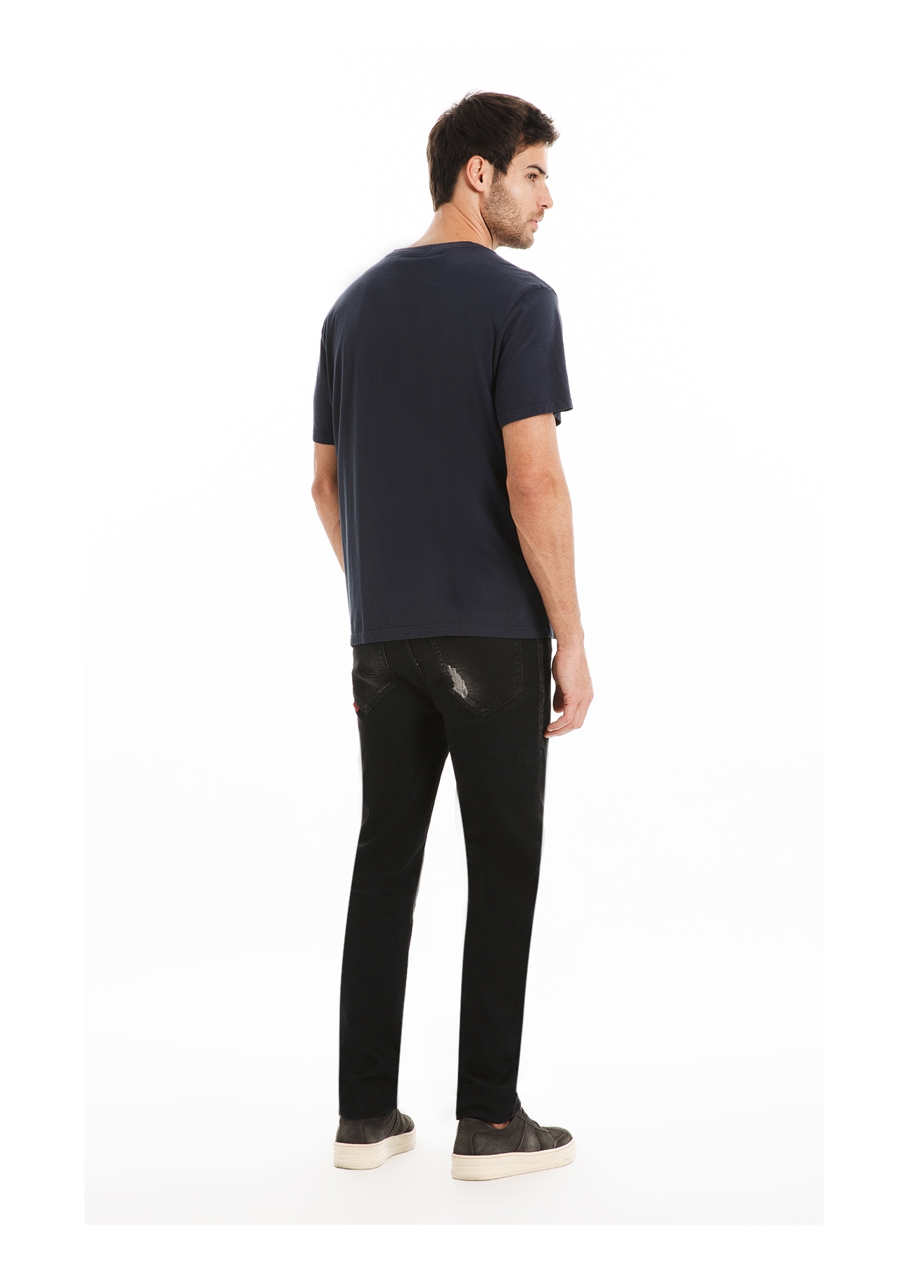 T-Shirt Cotton Fine Maxi Easa Dark Navy