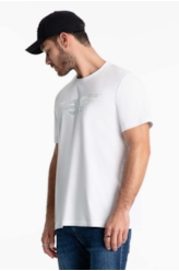 T-Shirt Cotton Fine Maxi Easa Foil Branco