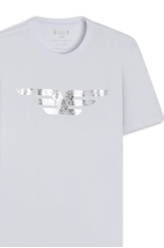 T-Shirt Cotton Fine Maxi Easa Foil Branco