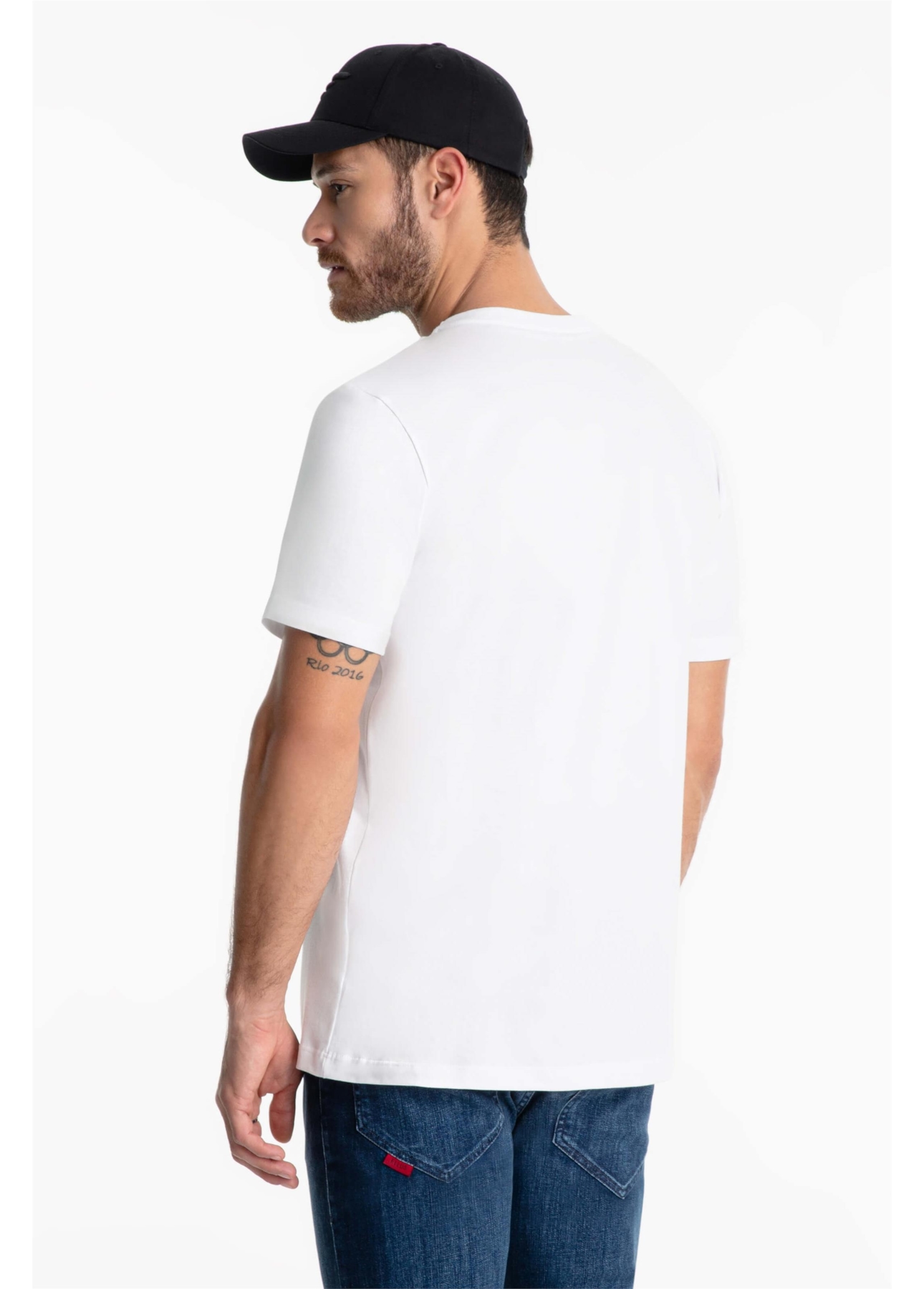 T-Shirt Cotton Fine Maxi Easa Foil Branco