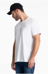 T-Shirt Cotton Fine Maxi Easa Foil Branco
